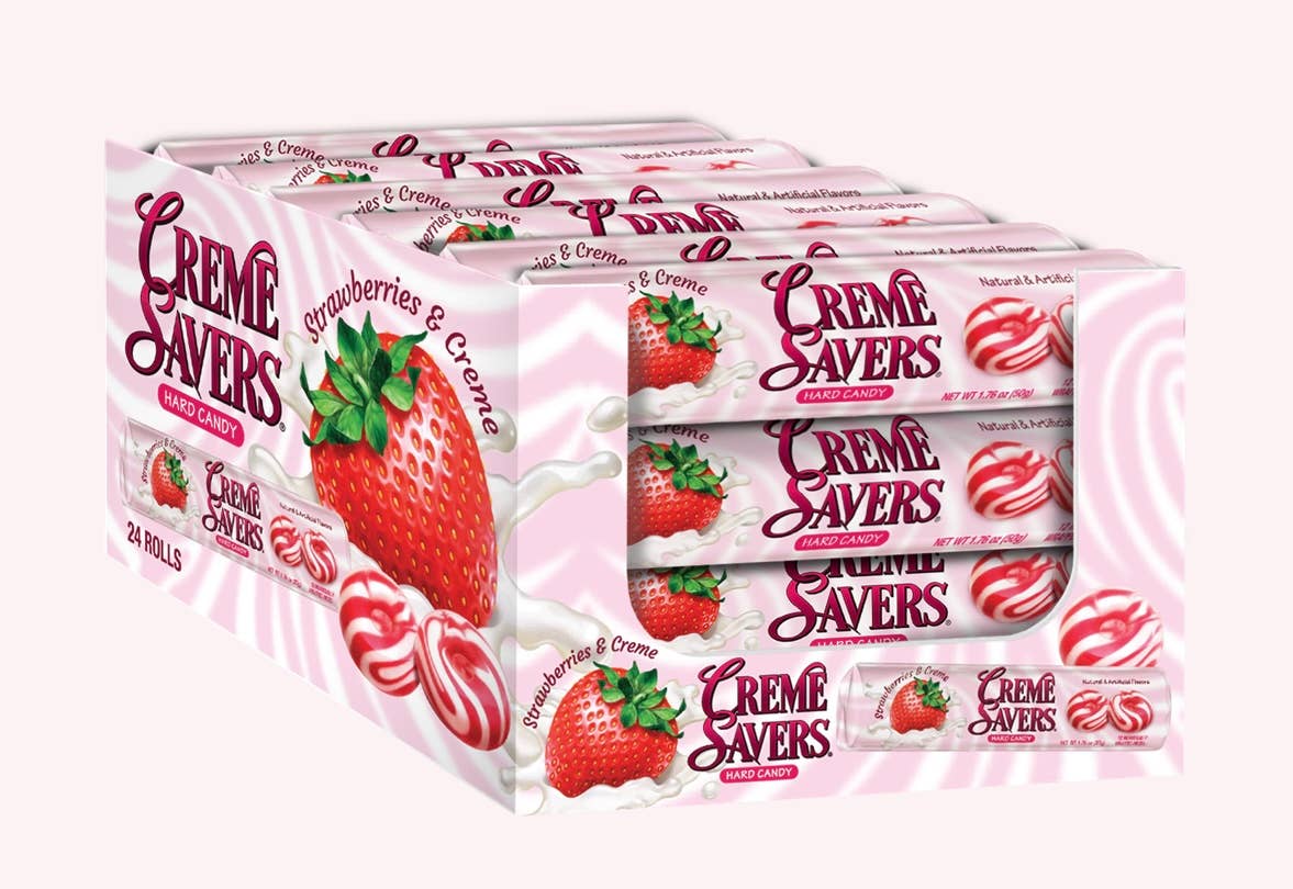 Nostalgic Strawberry 🍓 Cream Saver Retro Roll