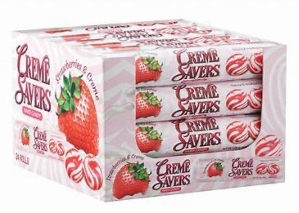 Nostalgic Strawberry 🍓 Cream Saver Retro Roll